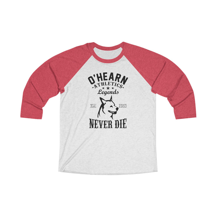 Legends Never Die 3\4 Raglan Tee Red/Green/Blue