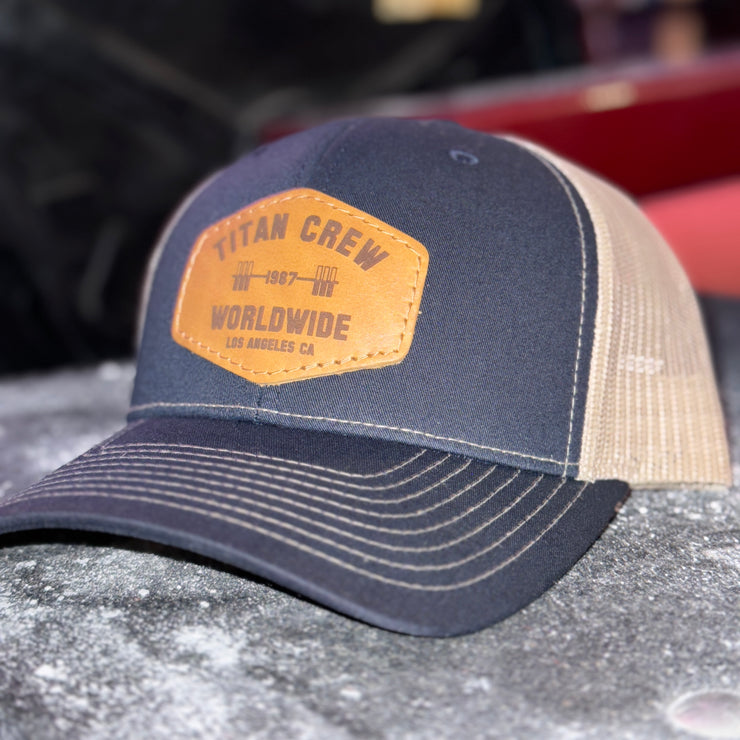 Titan Crew Hat Leather Patch